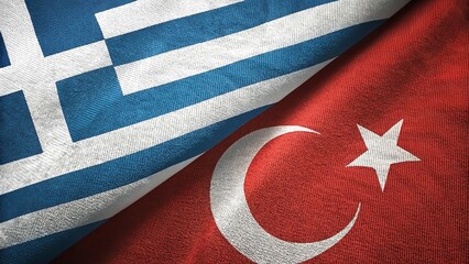 Greece And Turkey National Flags