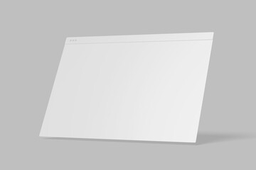 Minimalistic concept of web browser. Wireframes screens. Web window screen mockup