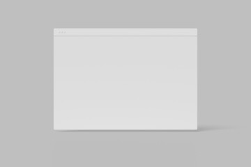 Minimalistic concept of web browser. Wireframes screens. Web window screen mockup