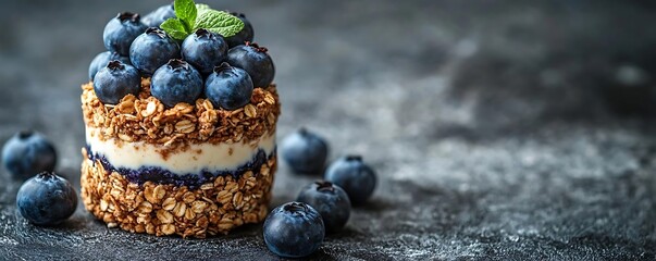 Blueberry Granola Parfait Healthy Snack