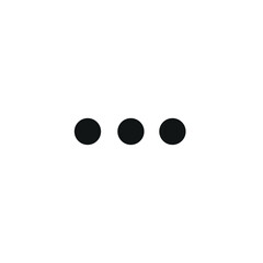 punctuation marks, ellipsis, three dots, flat vector illustration isolated on a white background