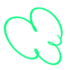 bubble squiggle abstract modern design asset scribble ink line shape