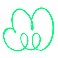 bubble squiggle abstract modern design asset scribble ink line shape