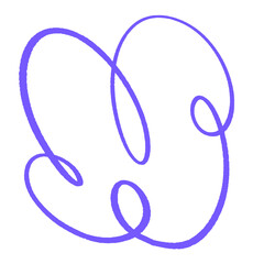 bubble squiggle abstract modern design asset scribble ink line shape