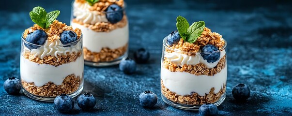 Blueberry Yogurt Granola Parfait