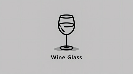 Wine glass line icon