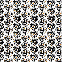 Seamless High-Contrast Leopard Print Pattern