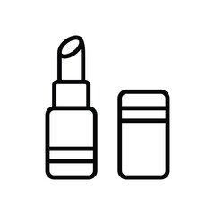 lipstick icon vector design template simple and clean