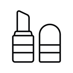 lipstick icon vector design template simple and clean