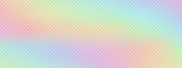 Realistic rainbow light effect spectral flare vector illustration. Overlay effect on transparent background