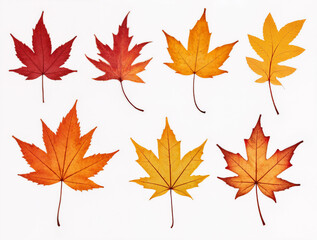 Fototapeta premium Each leaf a whisper from autumn—colorful goodbyes on crisp wind.