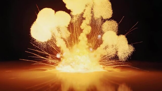 Action Scene Explosion &ndash; Super Slow Motion Clip