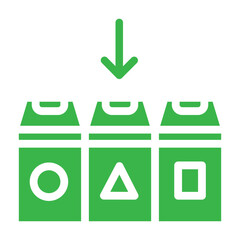 waste sorting icon