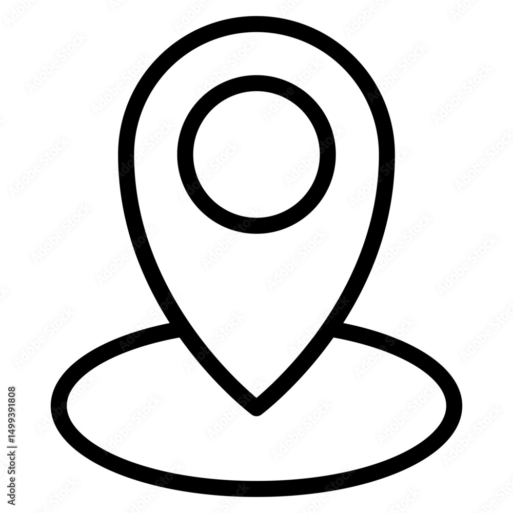 Poster location pin icon. map pin place marker. location icon. map marker pointer icon set. gps location sy