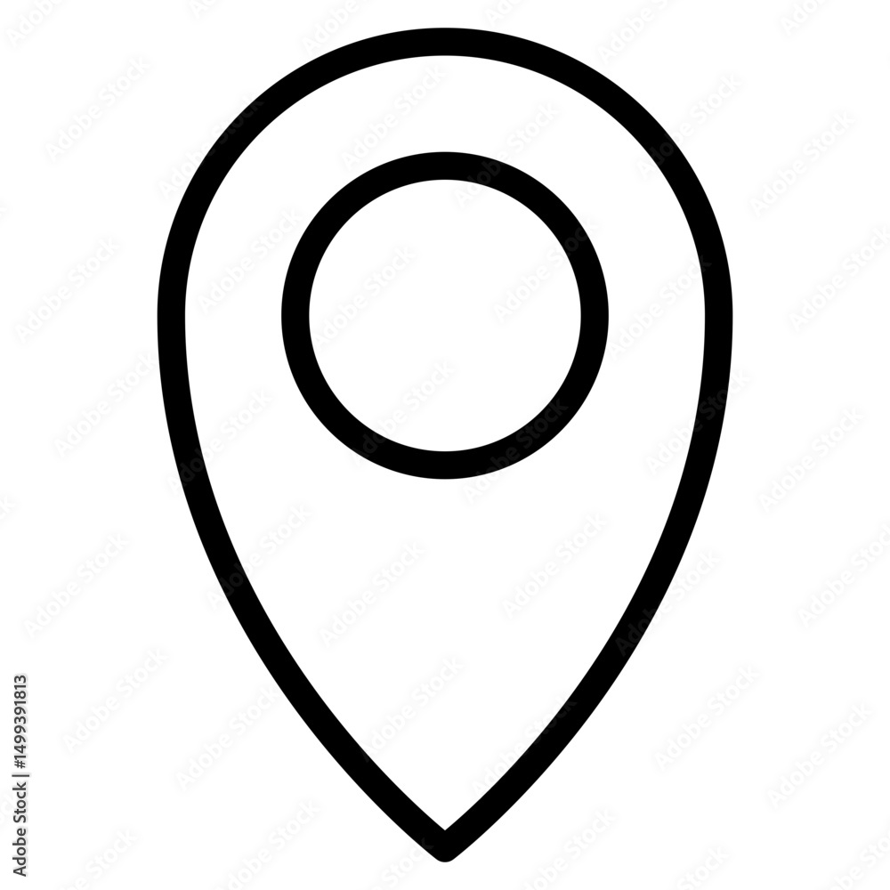 Poster location pin icon. map pin place marker. location icon. map marker pointer icon set. gps location sy