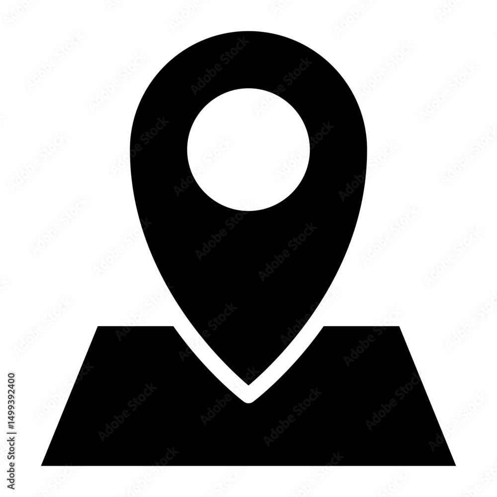 Poster location pin icon. map pin place marker. location icon. map marker pointer icon set. gps location sy