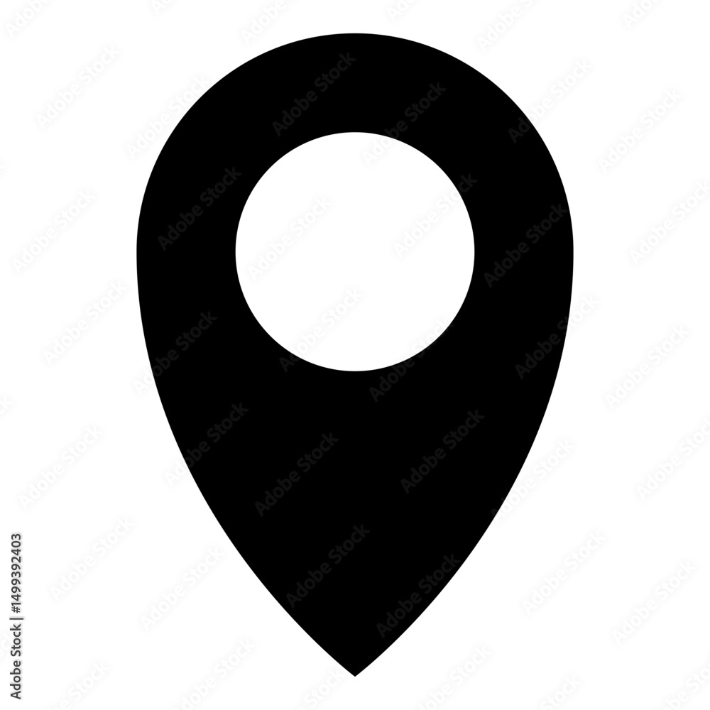 Poster location pin icon. map pin place marker. location icon. map marker pointer icon set. gps location sy