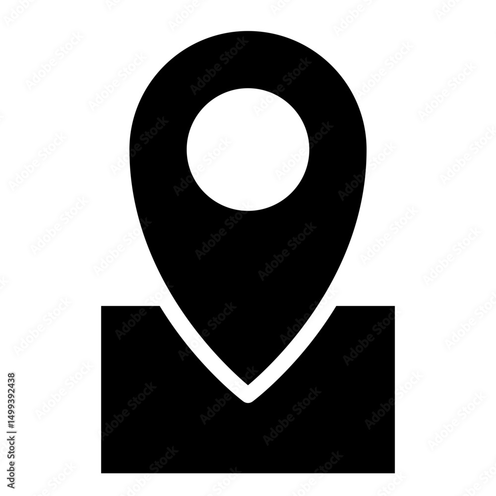 Poster location pin icon. map pin place marker. location icon. map marker pointer icon set. gps location sy