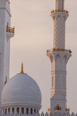 Abu Dhabi, April 27, 2025: Sheikh Zayed Mosque view during sunset