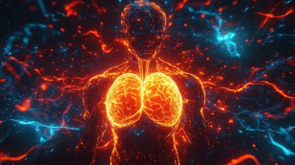 Anatomia płuc - Wizualizacja energetyczna