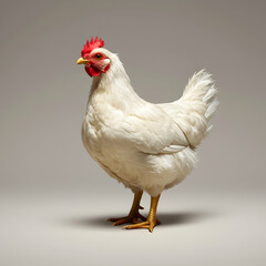 White Chicken Image: High-Res Farm Poultry Photo