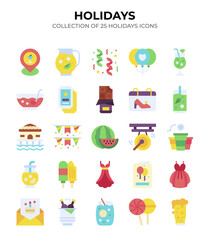 Collection of 25 Summer Holiday Icons