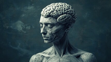 M&oacute;zg ludzki - anatomiczna rzeźba