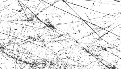 Vector texture with metallic scratches and cracks. Dusty grainy overlay for industrial design use. Distressed noise background ideal for banners and posters. © AVADA