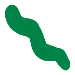 Abstract digital paint shapes solid gouache style collage elements