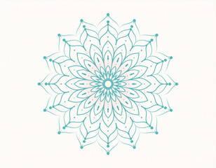 Bright pastel image of mandala