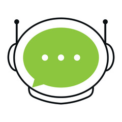 Chat robot logo design, chat logo design.