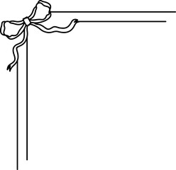 Bow Ribbon Corner