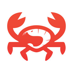 Crab logo design, seafood logo design.