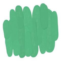 Abstract textured paint shapes solid gouache style collage elements