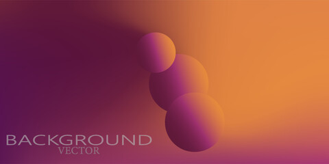 Dark purple orange color gradient background vector design