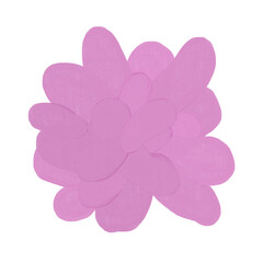 Abstract textured paint shapes solid gouache style collage elements