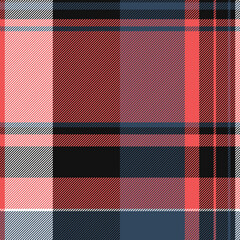 Stylish coral, pink, and navy plaid pattern.  Perfect for textile design, fashion, or website backgrounds.  This vibrant, textured image evokes warmth and sophistication.