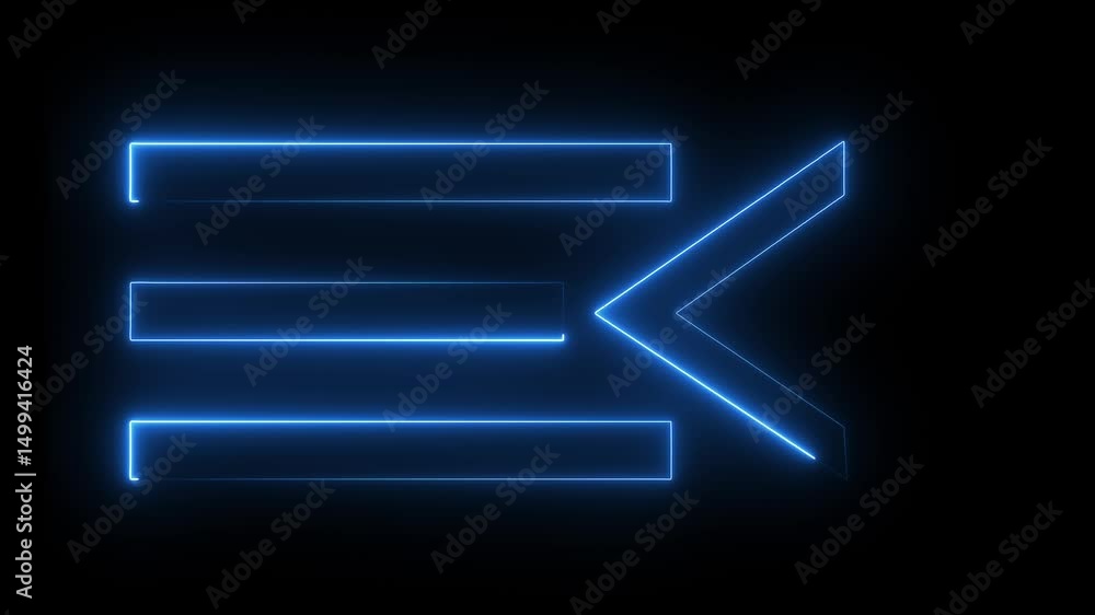 Poster rectangle texture frame with three and one arrow tone neon color motion graphic on isolated . abstra