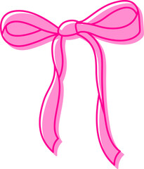 Pink Bow Ribbon Coquette Icon
