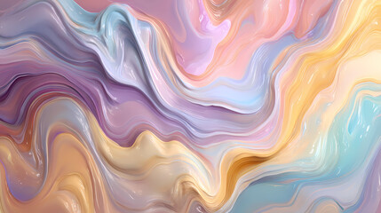 Fototapeta premium Abstract Swirling Colors in Pastel Tones for Creative Design Use