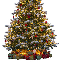 winter christmas tree