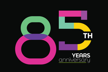 Flat Colorful Number 85