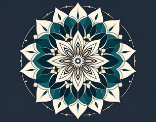 Mandala in dark warm colors