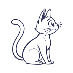 black cat cartoon