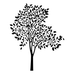 Fototapeta premium silhouette tree icon