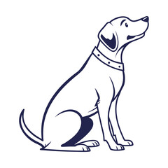 vector illustration of a dog