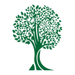 silhouette tree icon