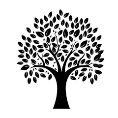 Obraz premium silhouette tree icon