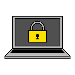 ロックされているノートパソコン