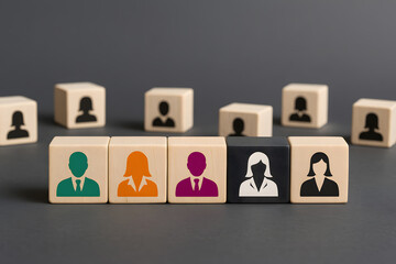 Teamwork and Diversity Cube Representations of People